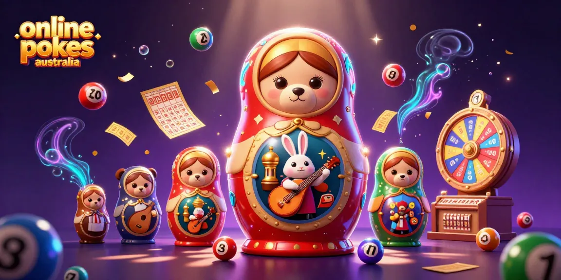 Experience the excitement of online pokies Australia with this vibrant, animated casino illustration.